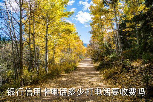 银行信用卡电话多少打电话要收费吗