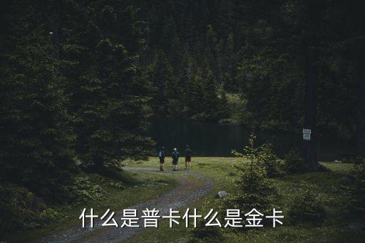 什么是普卡什么是金卡