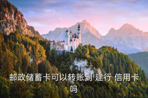 邮政储蓄卡可以转账到 建行 信用卡吗