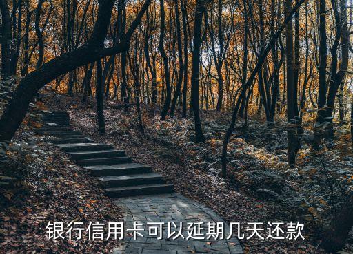 银行信用卡可以延期几天还款