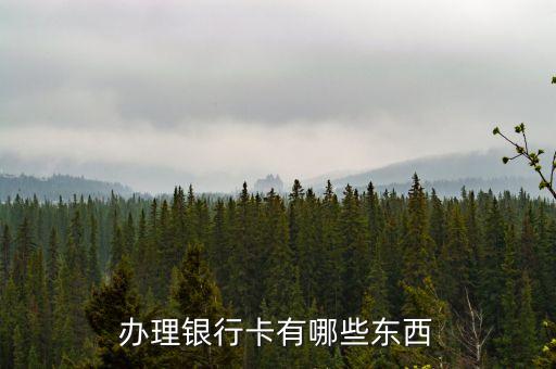 办理银行卡有哪些东西