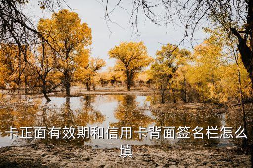 卡正面有效期和信用卡背面签名栏怎么填