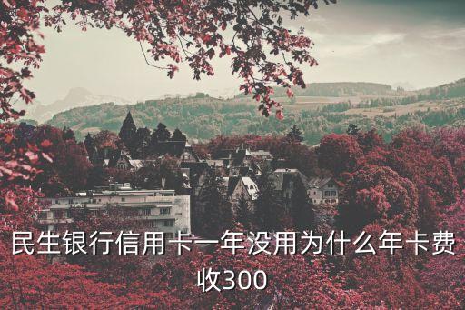 民生银行信用卡一年没用为什么年卡费收300