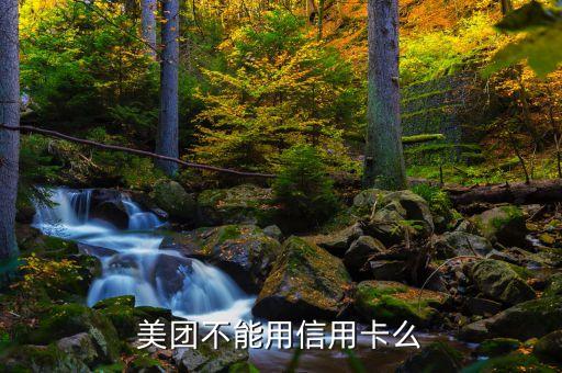 美团不能用信用卡么