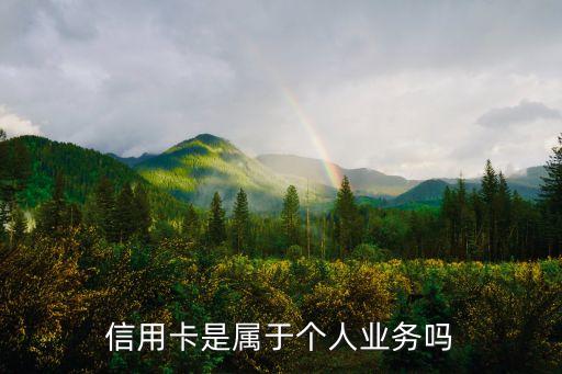 信用卡是属于个人业务吗