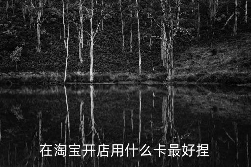 在淘宝开店用什么卡最好捏