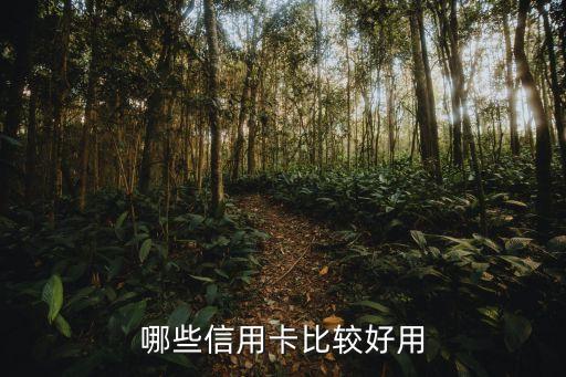 信用卡什么卡好用，什么信用卡比较好