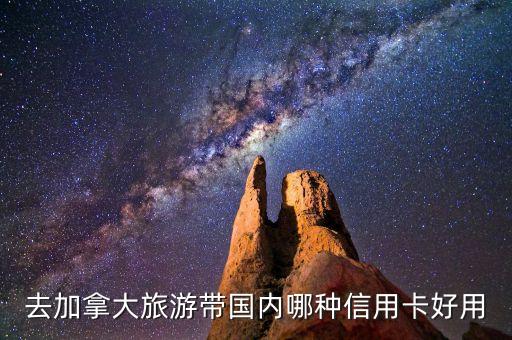 去加拿大旅游带国内哪种信用卡好用