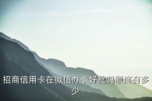 微信申请什么信用卡好批，哪个信用卡网上好申请