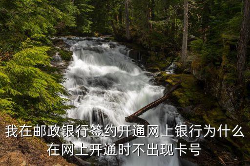 我在邮政银行签约开通网上银行为什么在网上开通时不出现卡号