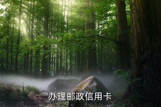 办理邮政信用卡