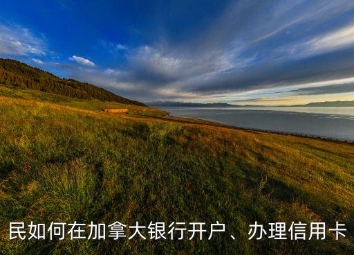 民如何在加拿大银行开户、办理信用卡