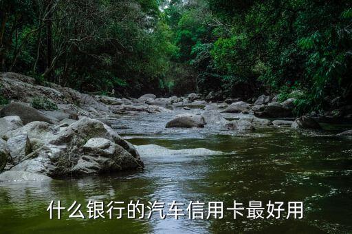 什么银行的汽车信用卡最好用