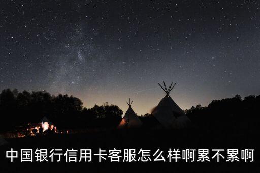 中国银行信用卡客服怎么样啊累不累啊