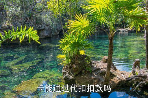 卡能通过代扣扣款吗