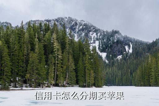 信用卡怎么分期买苹果