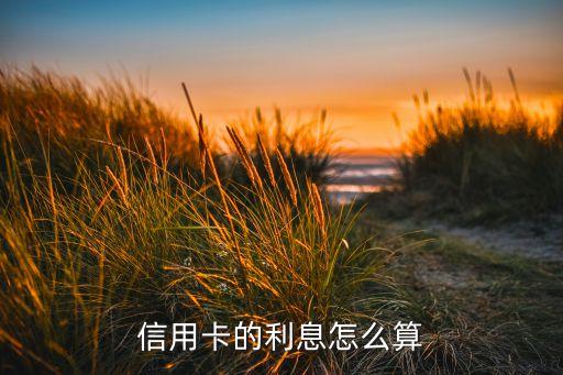 信用卡的利息怎么算