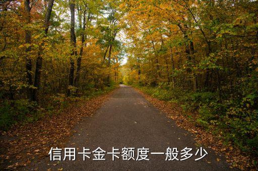 信用卡金卡额度一般多少