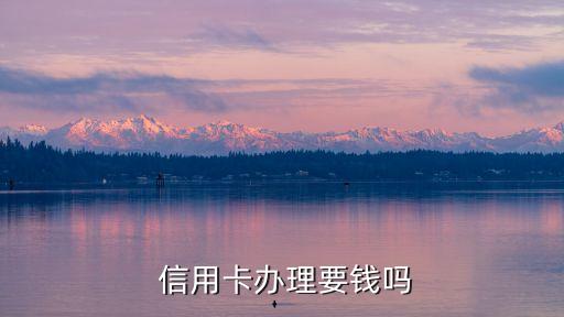  信用卡办理要钱吗