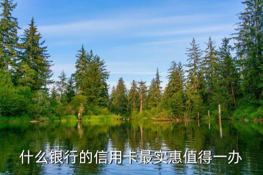 什么银行的信用卡最实惠值得一办