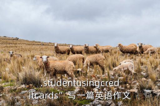 .studentusingcreditcards”写一篇英语作文