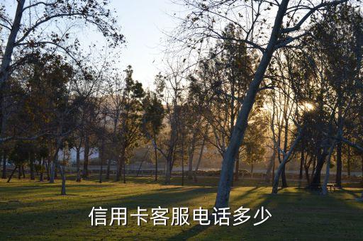 信用卡客服电话多少