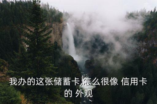 我办的这张储蓄卡,怎么很像 信用卡的 外观