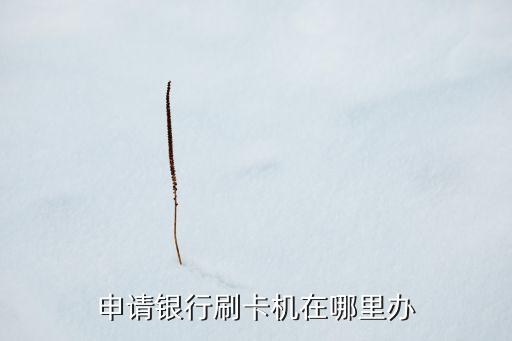 申请银行刷卡机在哪里办