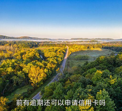 前有逾期还可以申请信用卡吗