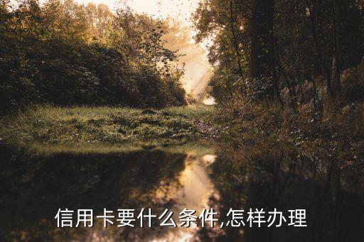 申请信用卡最低要求,信用卡最低额度是多少