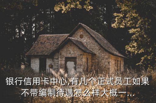 银行信用卡中心,有几个正式员工如果不带编制待遇怎么样大概一...