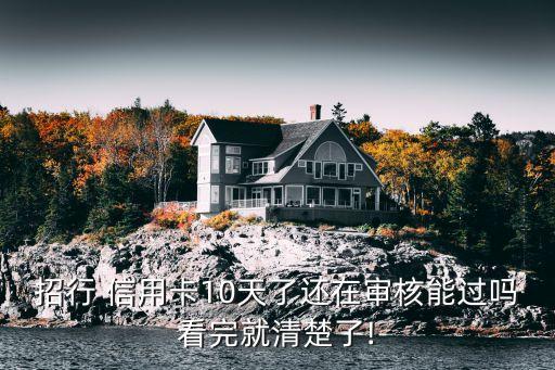 招行 信用卡10天了还在审核能过吗看完就清楚了!