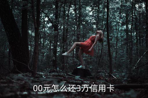 00元怎么还3万信用卡