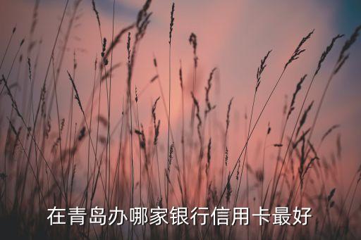 在青岛办哪家银行信用卡最好