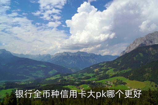 银行全币种信用卡大pk哪个更好
