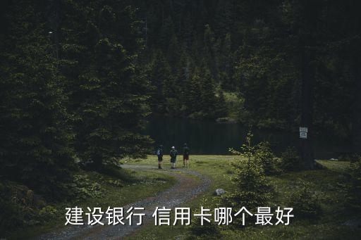 建设银行 信用卡哪个最好