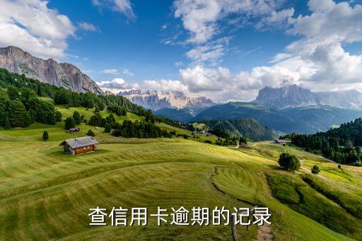 查信用卡逾期的记录
