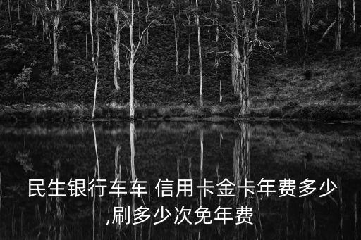  民生银行车车 信用卡金卡年费多少,刷多少次免年费