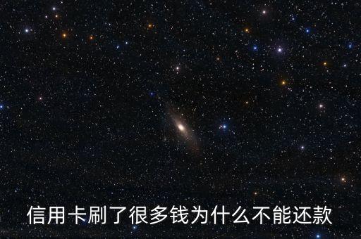 信用卡刷了很多钱为什么不能还款