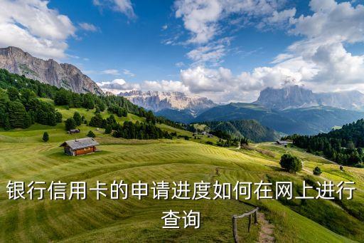 银行信用卡的申请进度如何在网上进行查询