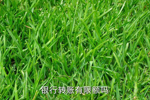 银行转账有限额吗