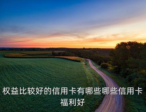 权益比较好的信用卡有哪些哪些信用卡福利好