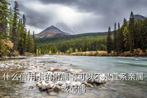 什么信用卡的附属卡可以不是直系亲属或配偶