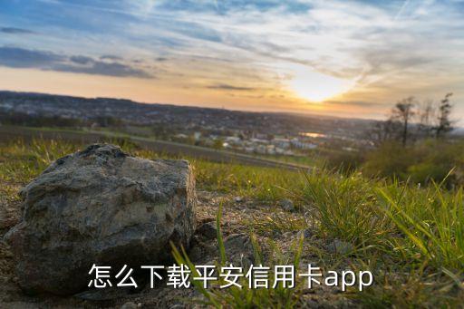 怎么下载平安信用卡app