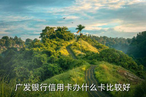 广发银行信用卡办什么卡比较好