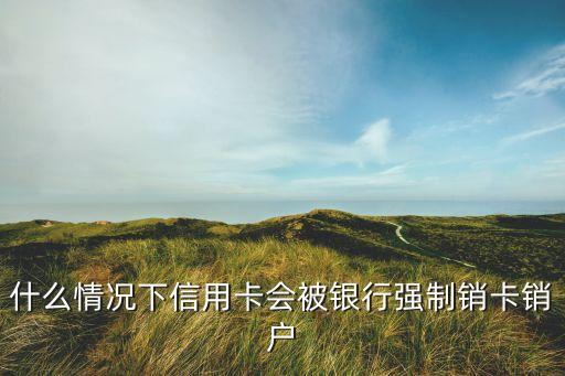 什么情况下信用卡会被银行强制销卡销户