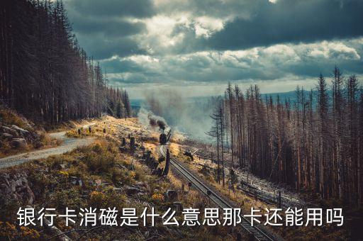 银行卡消磁是什么意思那卡还能用吗