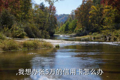 ,我想办张5万的信用卡怎么办