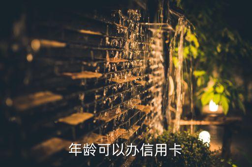 年龄可以办信用卡