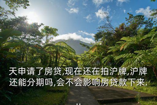 沪牌成交付款后信用卡分期,可以用信用卡分期付款吗